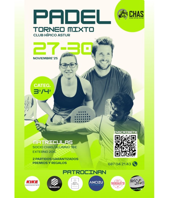 TORNEO MIXTO PADEL 1...