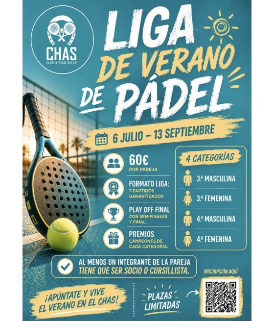 INSCRIPCION LIGA VERANO PADEL